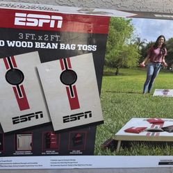 Solid wood bean bag toss