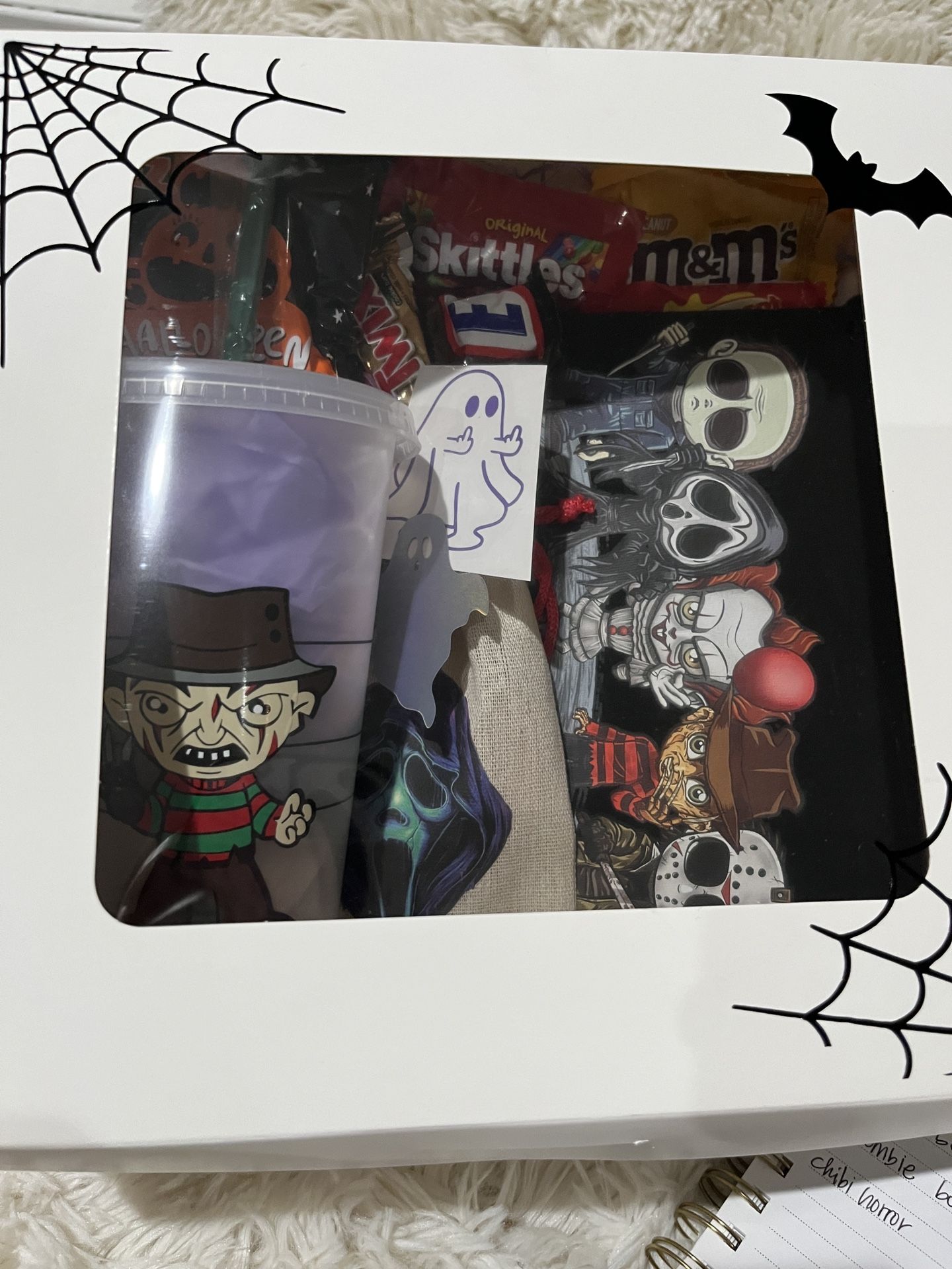 Chibi Horror Characters Halloween Gift Box Spooky Gift Boo Basket