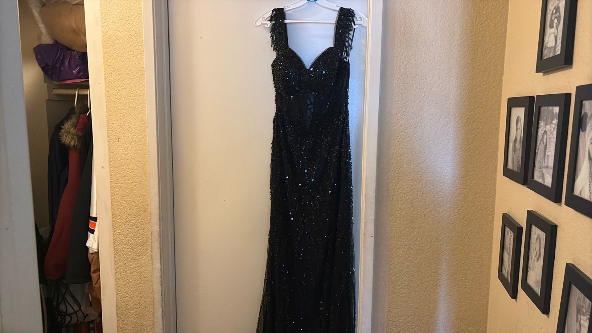 Black corset Prom dress