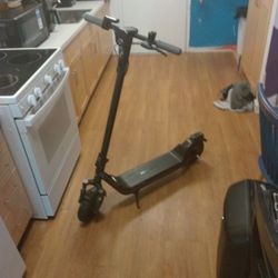 Front. NIU - KQi 100P Foldable Electric Kick Scooter W/ 18 mi Max Range & 17.4 mph Max Speed - Gray.Angle. NIU - KQi 100P Foldable Electric  Scooter 