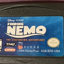 Gameboy Advance Finding Nemo