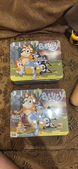 Bluey lunchbox and puzzle set