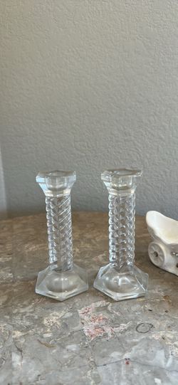 Crystal Antic Candle Holders