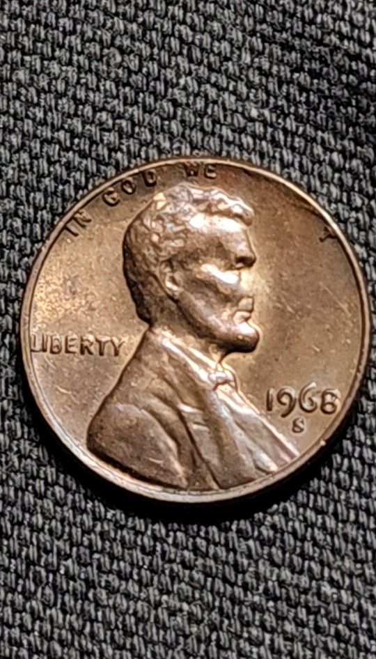 1968 Penny With OBVERSE Errors