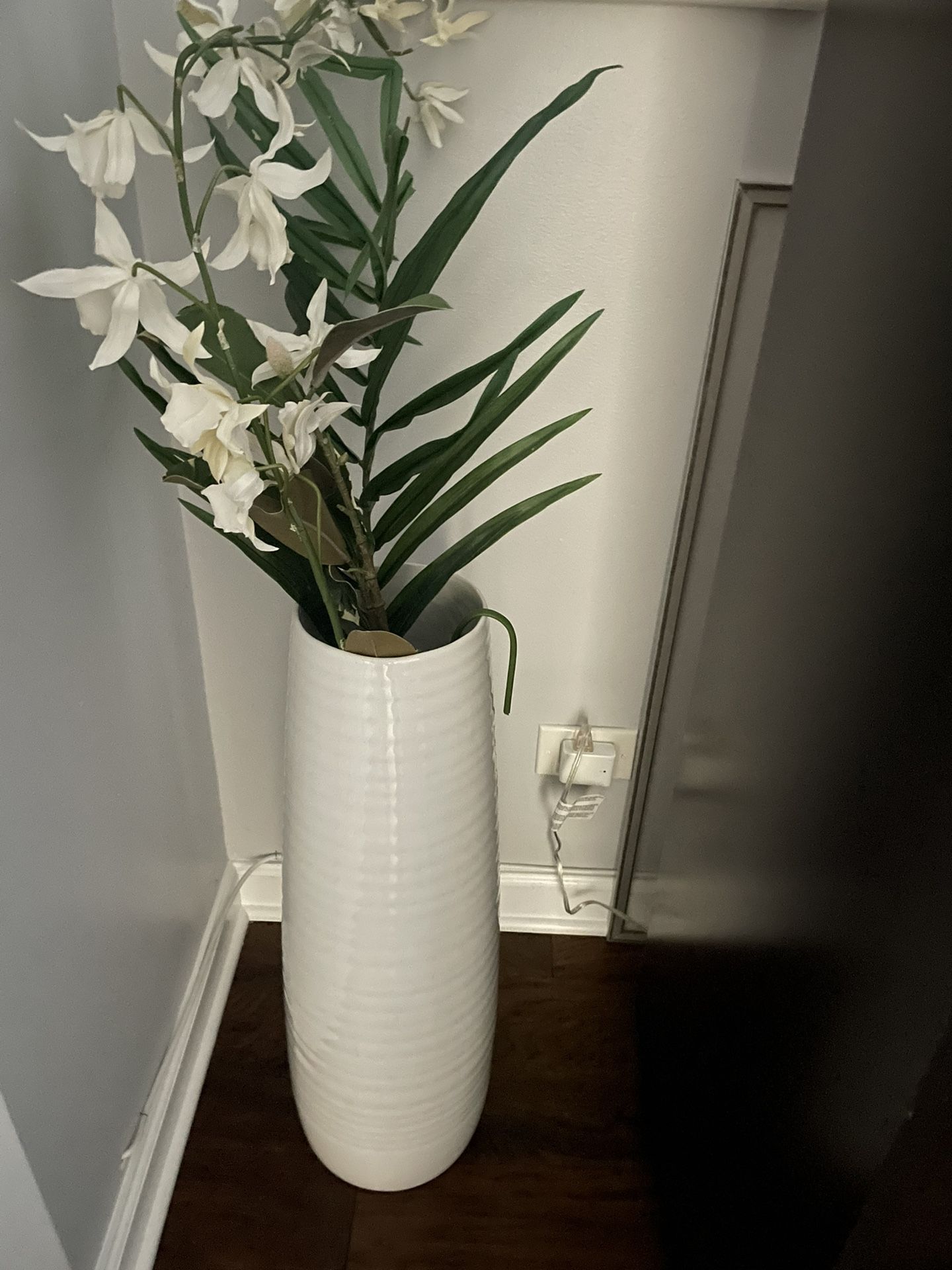 CB2 floor Vase - White (27 Inches Tall)
