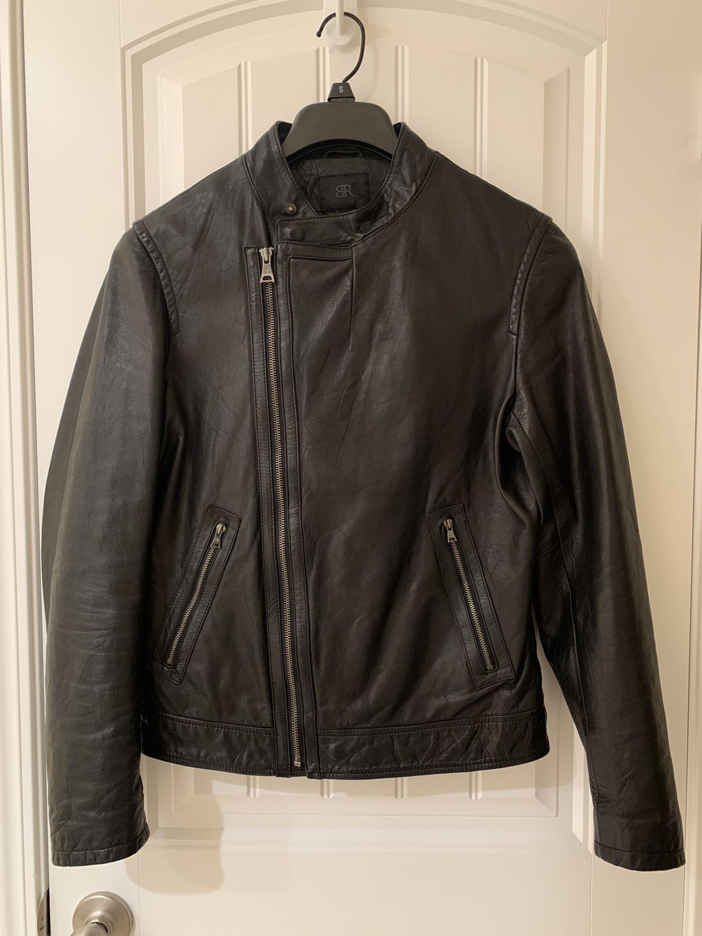 Mens Leather Jacket XS