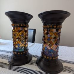 Mosaic Candle Holders
