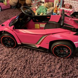 Pink Lamborghini Toy Ride