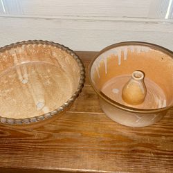 Ceramic Clay Pie and Cake Pan