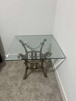 Glass coffee table