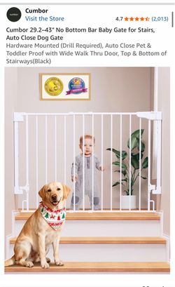 Adjustable, auto-close Baby Gate 29.2–43"
