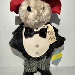 Vintage Paddington Stuffed Plush Bear Complete With Tags
