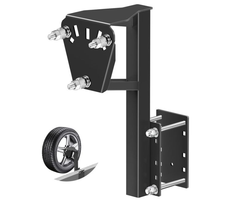 Spare Tire Mount For Utility Trailer Accessories, 3-Nut Design Spare Tire Carrier For Withstands 180 Lbs, Fits Most 4, 5 & 6 Lugs Wheels, Hold 4?,4.25