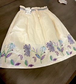 Zara Girls Embroidered Skirt Size 8-9