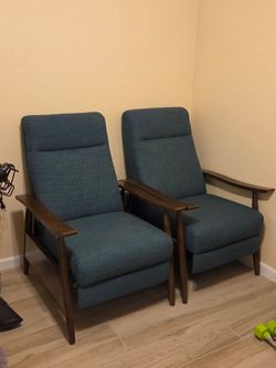 Two push recliners for sale rarely used!