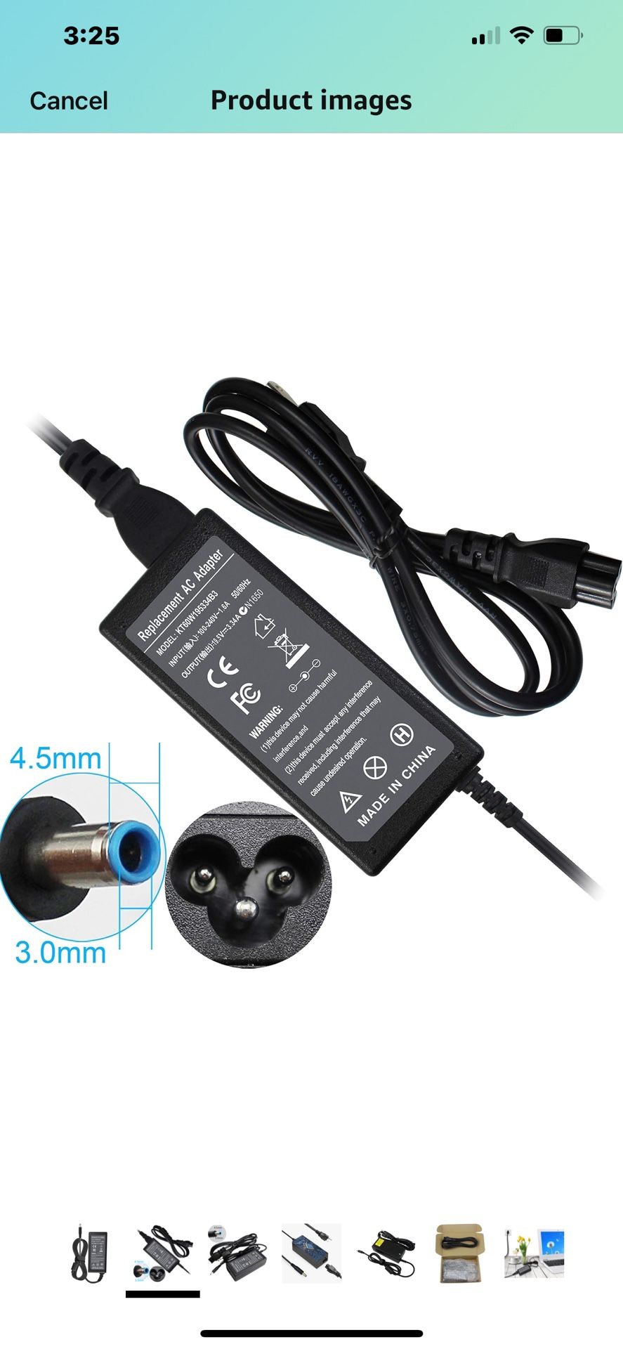 Laptop AC Adapter Charger Fit for Dell Inspiron 3 3 3 5 3 3 3 3 3 3 34