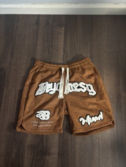 brown and blue shorts bundle