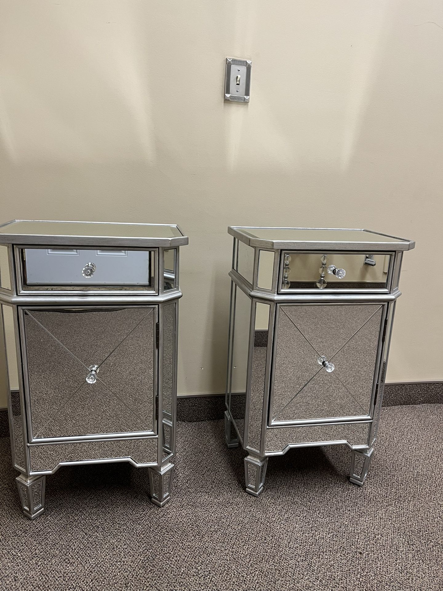 Mirror Bedside Tables