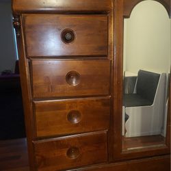 Antique Dresser With Mirror