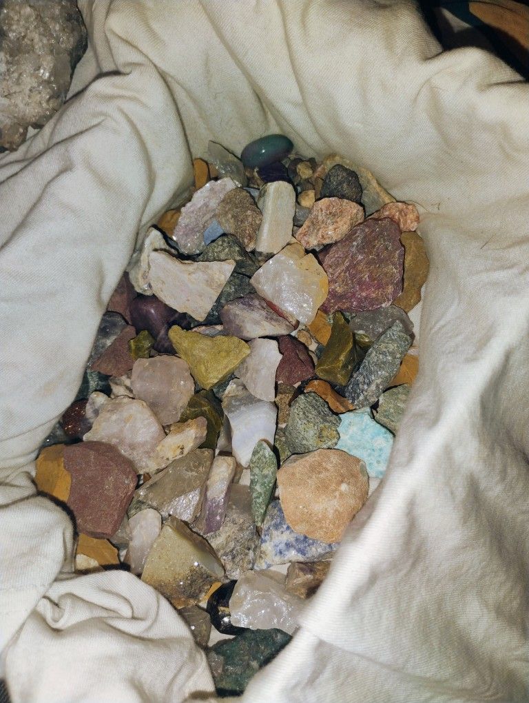 Various Crystals And Gem