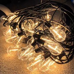 New In Box 100 Feet 40 Plus 3 Spare LED Bulb String Light Shatterproof Waterproof Lightbulbs 