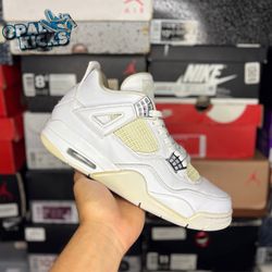 Size 9.5M - Jordan 4 “Pure White” 