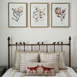 Set of 3 Watercolor Floral Framed Canvas Art Decor by Kate and Laurel