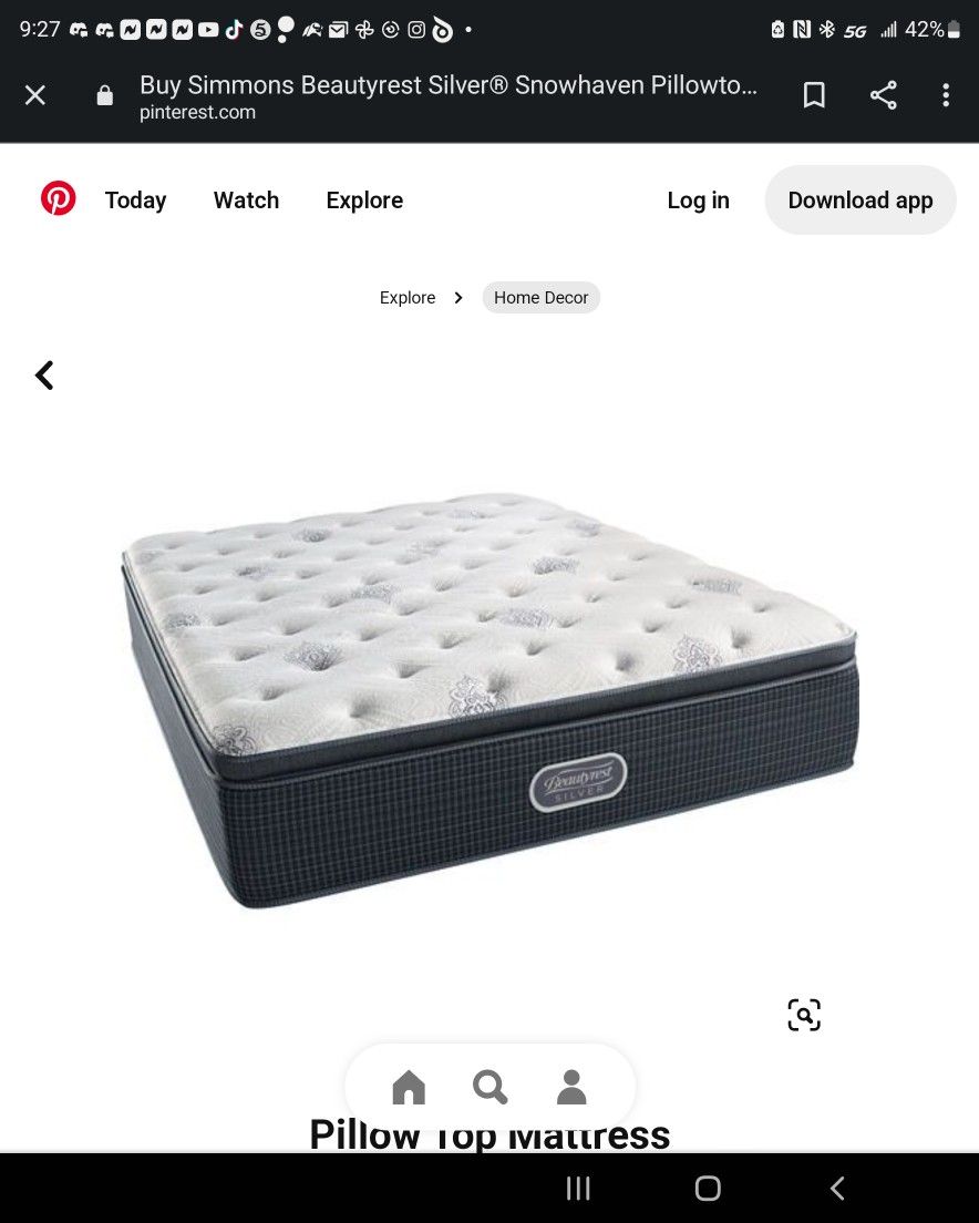 BEAUTYREST SILVER SNOW HAVEN KING PILLOWTOP MATTRESS ONLY for Sale in Douglasville GA OfferUp