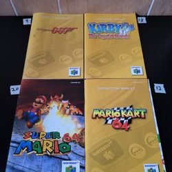 Nintendo 64 Game Manuals N64