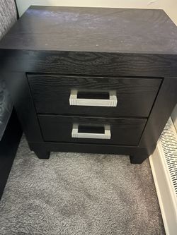 King size bed, With 3 dressers, mirror, chest, nightstand