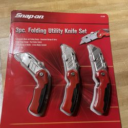 Snapon 3 Piece Utlity Knife Set New $40 Locally In N Lakeland Fl Or Shipping Available 