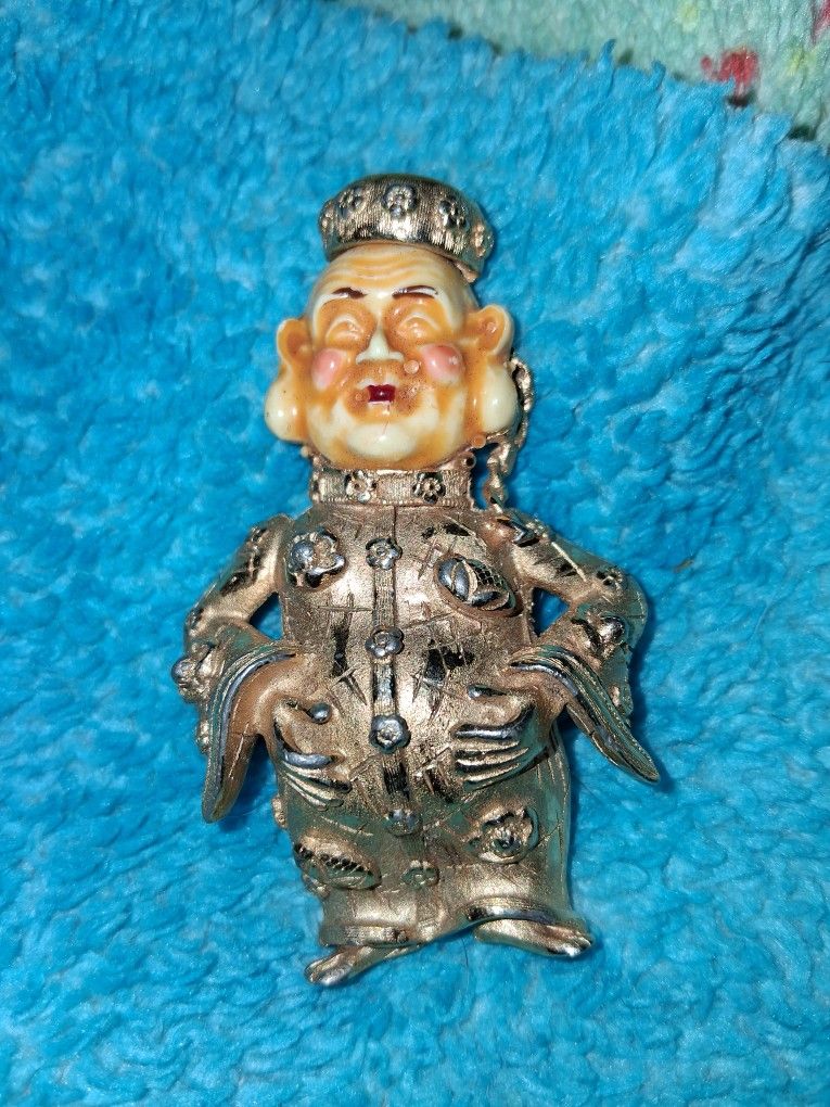 vintage Napier "Ming" figural pendant or brooch