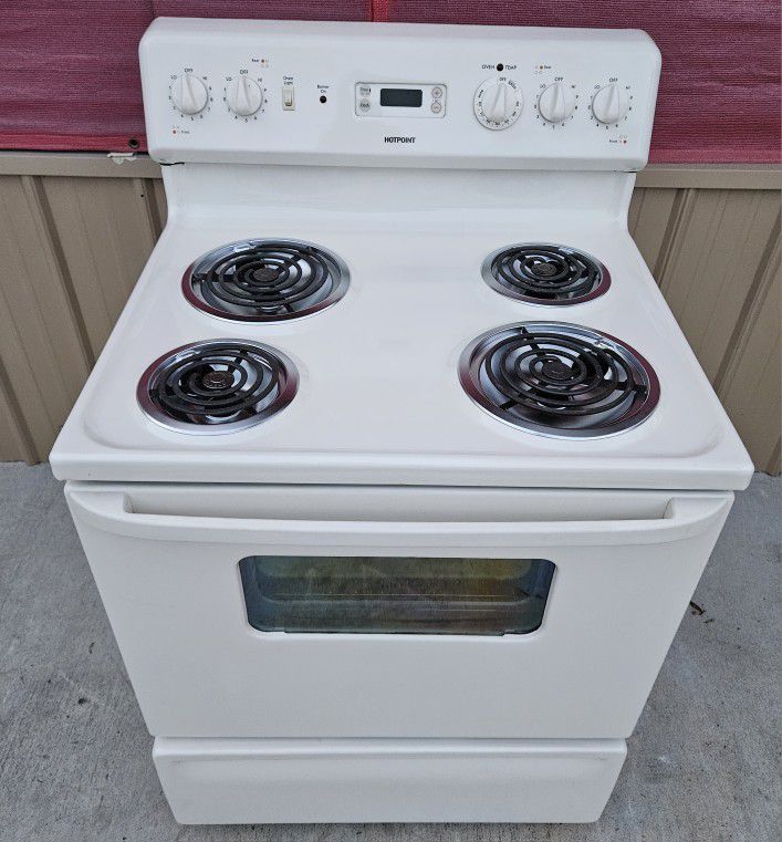 🔆🇺🇸☆Hotpoint☆🇺🇸🔆 Bisque Coil Range in Perfect Condition 
