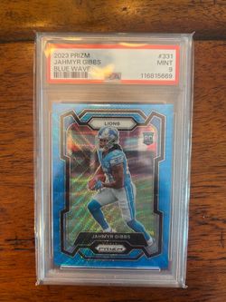 Jahmyr Gibbs Blue Wave /199 PSA 9