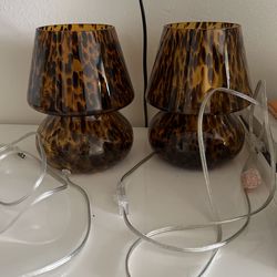 Glass Mushroom lamps