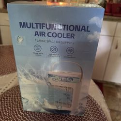Portable Air Conditioner,Cooling Fan with 3 Speeds & 3 Modes,1500ML Mini Air Conditioner with Remote, 4 in 1 Humidifier, Air Conditioner,Fan,Night Lig
