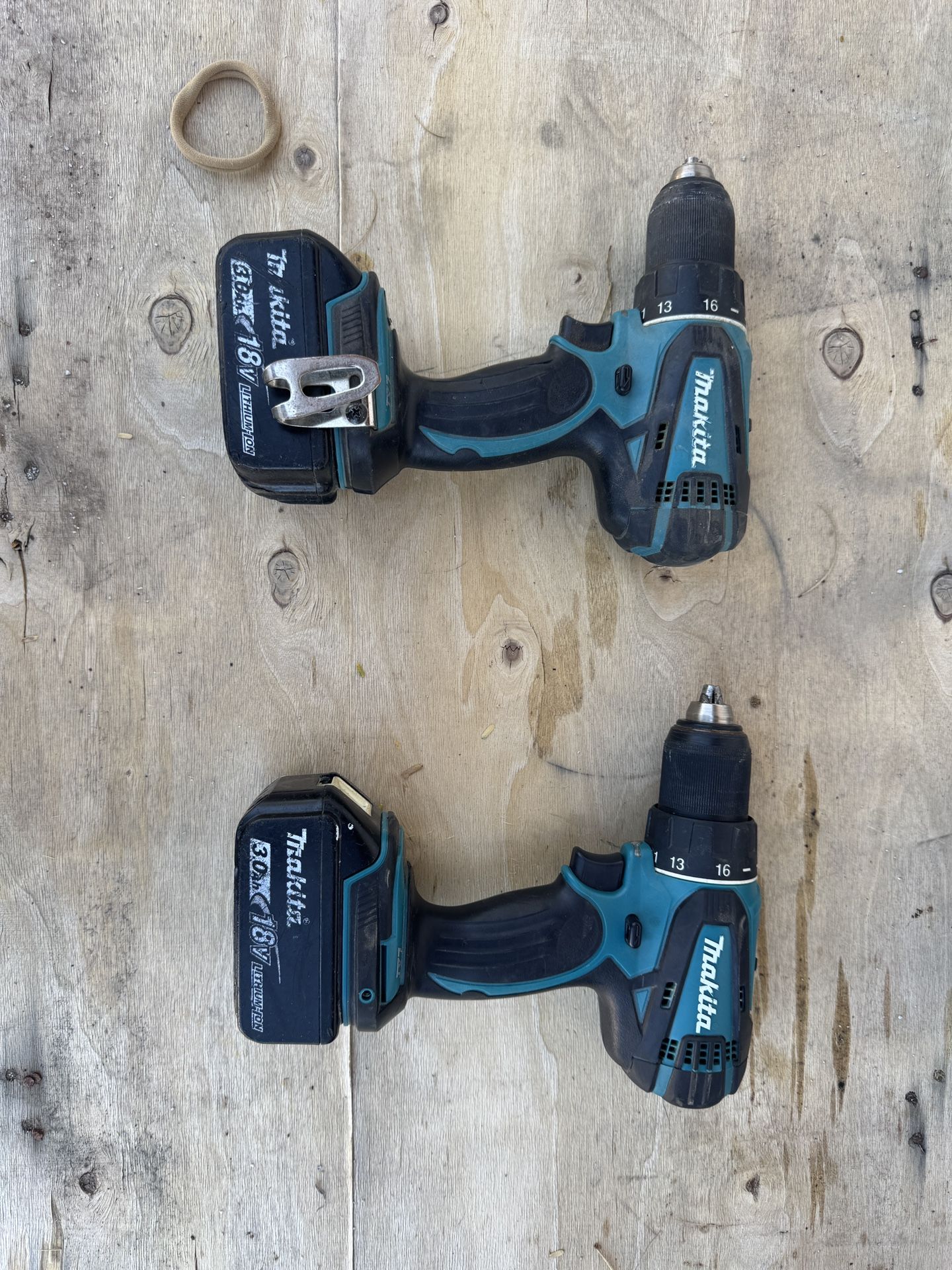 Two Drills! Makita Drill LXT 18v XFD01