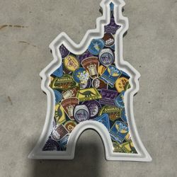 2018 Walt Disney World Parks Ceramic Castle Trinket Jewelry Tray Dish