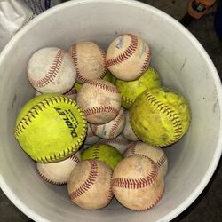 Baseballs, Tee And Net 