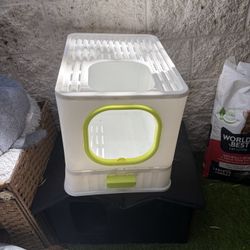 Top Open Cat Covered Litter Box