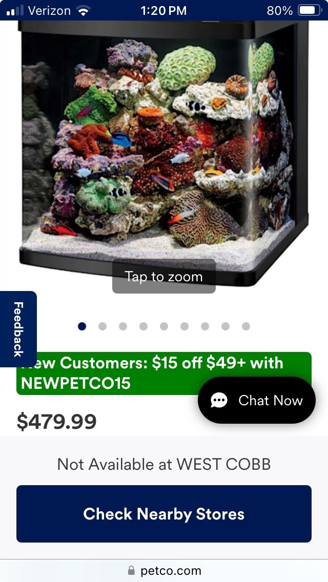 32 Gallon Bio Cube Saltwater Fish Tank Black