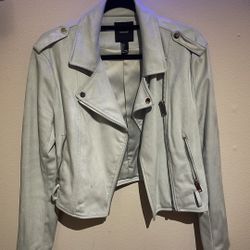 Suede Motto Jacket Size L