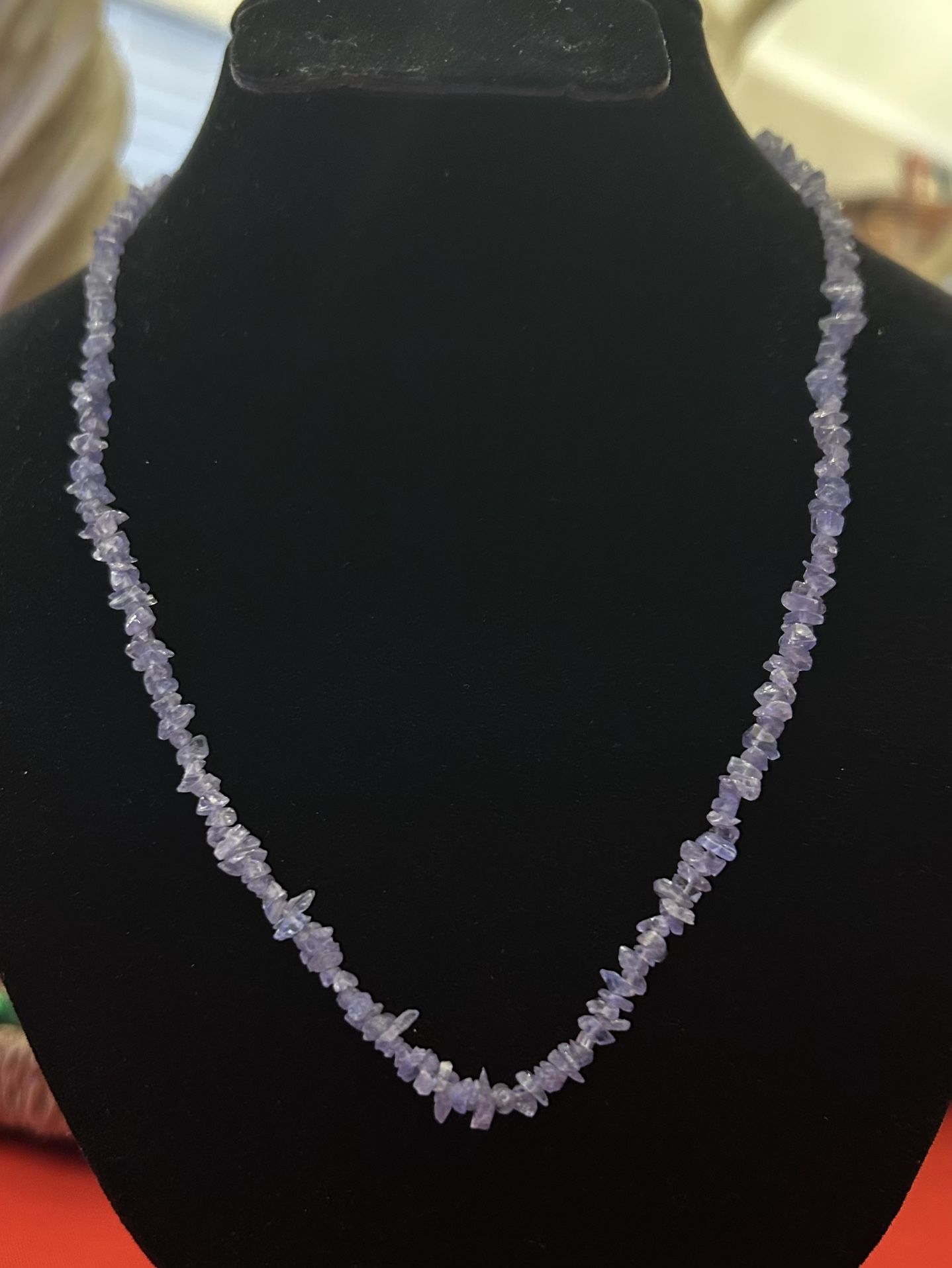 Tanzanite Chips Necklace