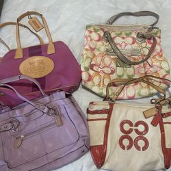 Multicolor coach purse