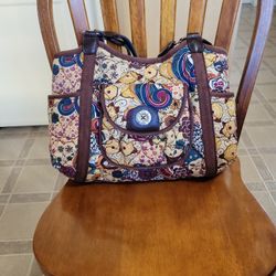 Brighton Quilted Fabric Shoulder Tote Hand Bag