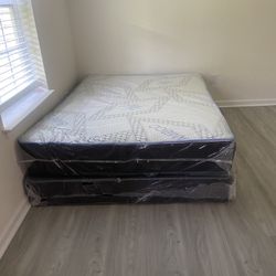 Queen Mattress Come With Free Box Spring - Free Delivery 🚚 To Reasonable Distance 