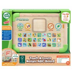 LeapFrog Touch and Learn Nature ABC Board Wooden "Tablet" and LED Screen