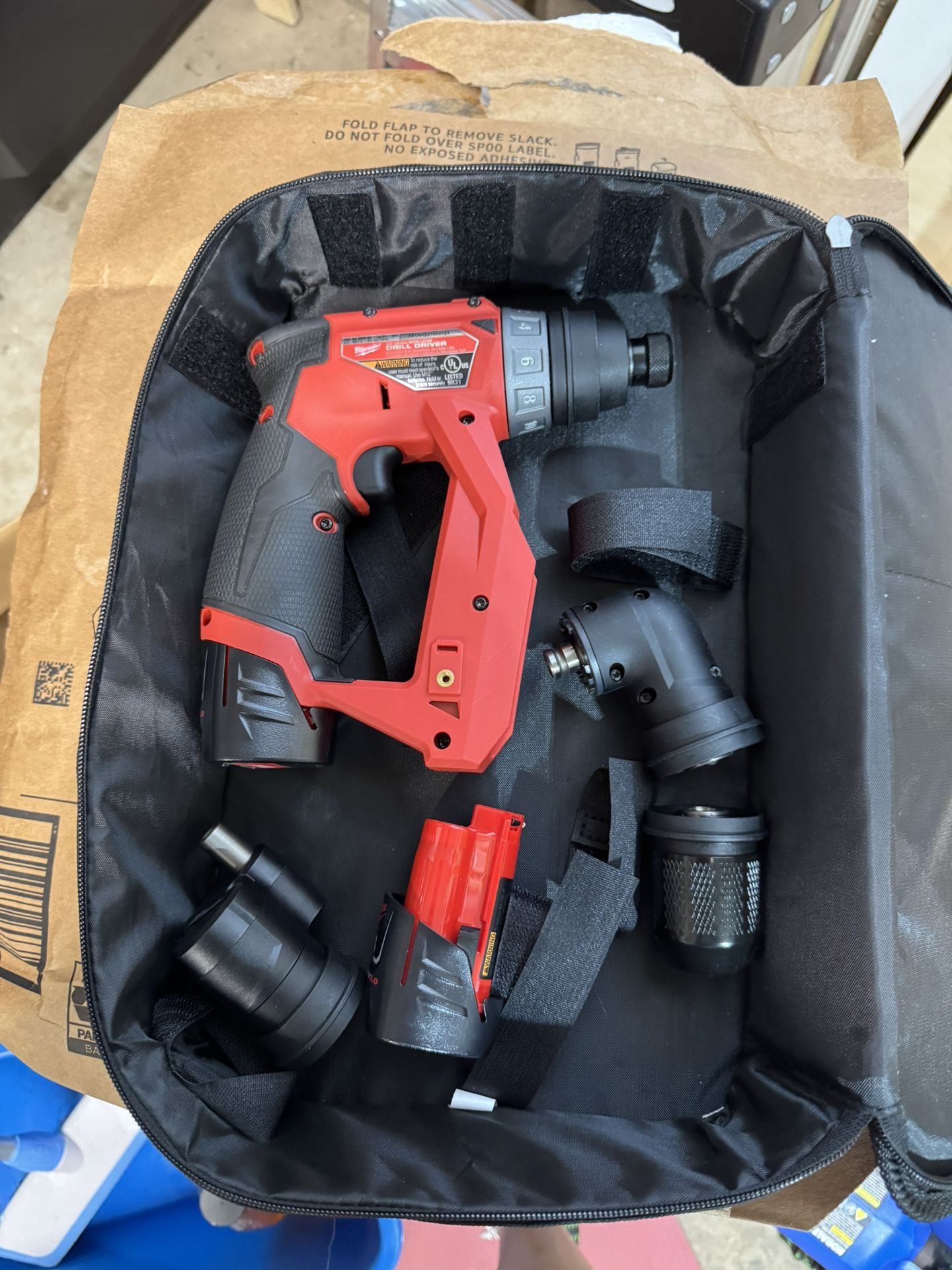 M12 FUEL 12V Lithium-Ion Brushless Cordless 4-in-1 Installation 3/8 in. Drill Driver with 4 Tool Head