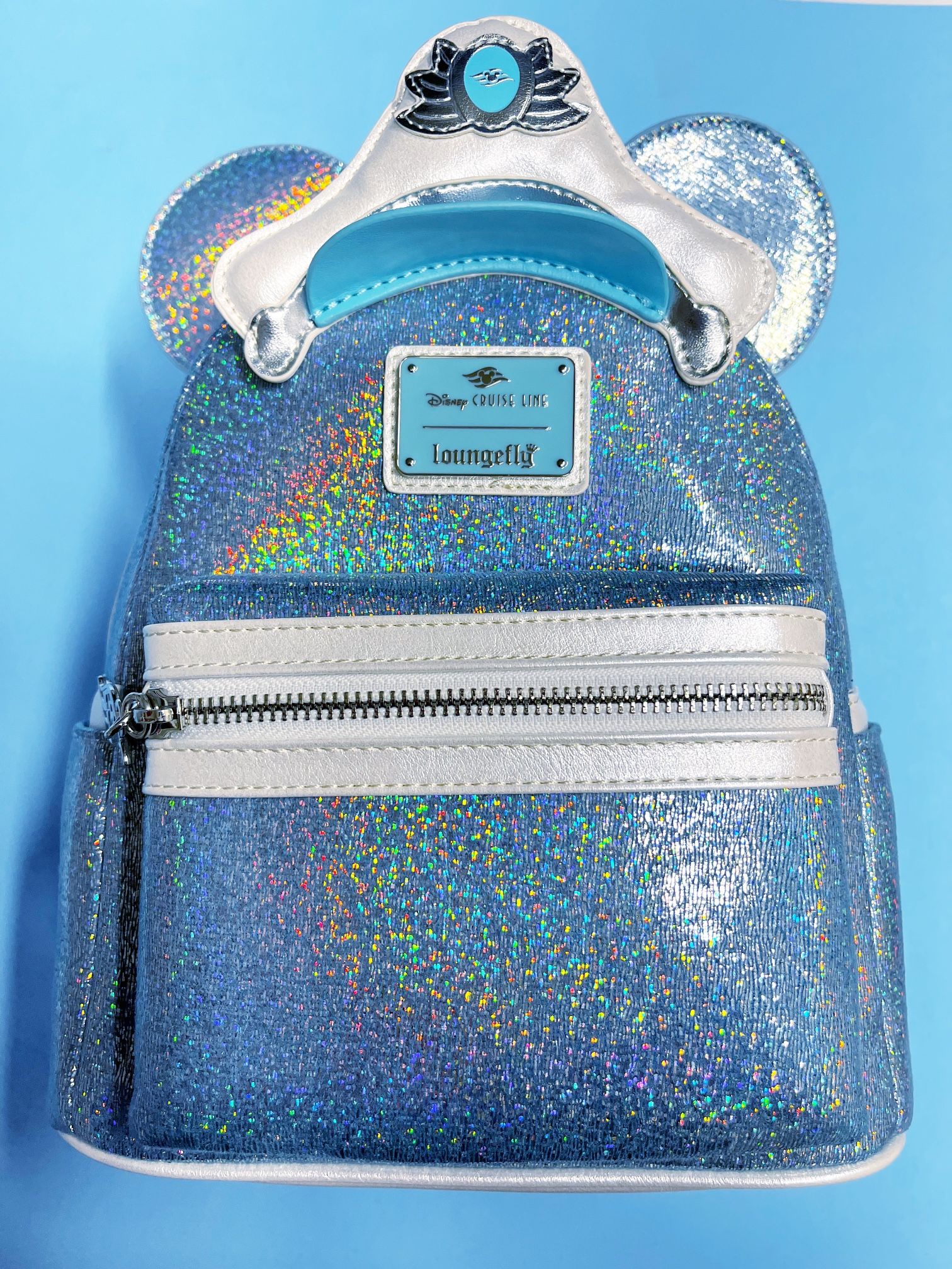 Disney Cruise Line Silver (25th) Anniversary Loungefly Mini Backpack