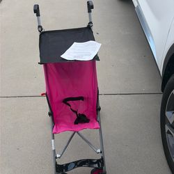 Bebemio umbrella stroller hot pink